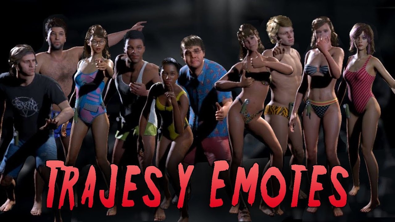 TODOS LOS TRAJES DE VERANO Y LOS EMOTES - CRYTAL LAKE A LA MODA/F13th