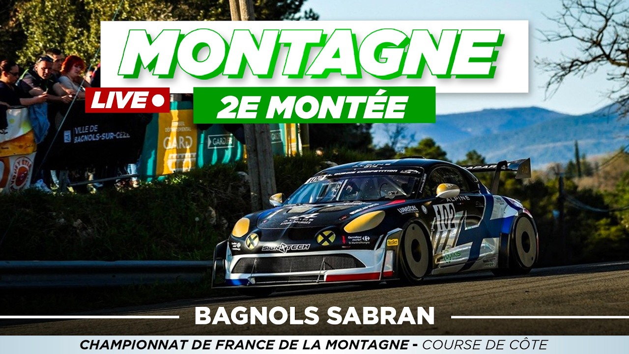 #Direct  : 2&egrave;me Mont&eacute;e de course de la 55&egrave;me Course de C&ocirc;te de Bagnols Sabran