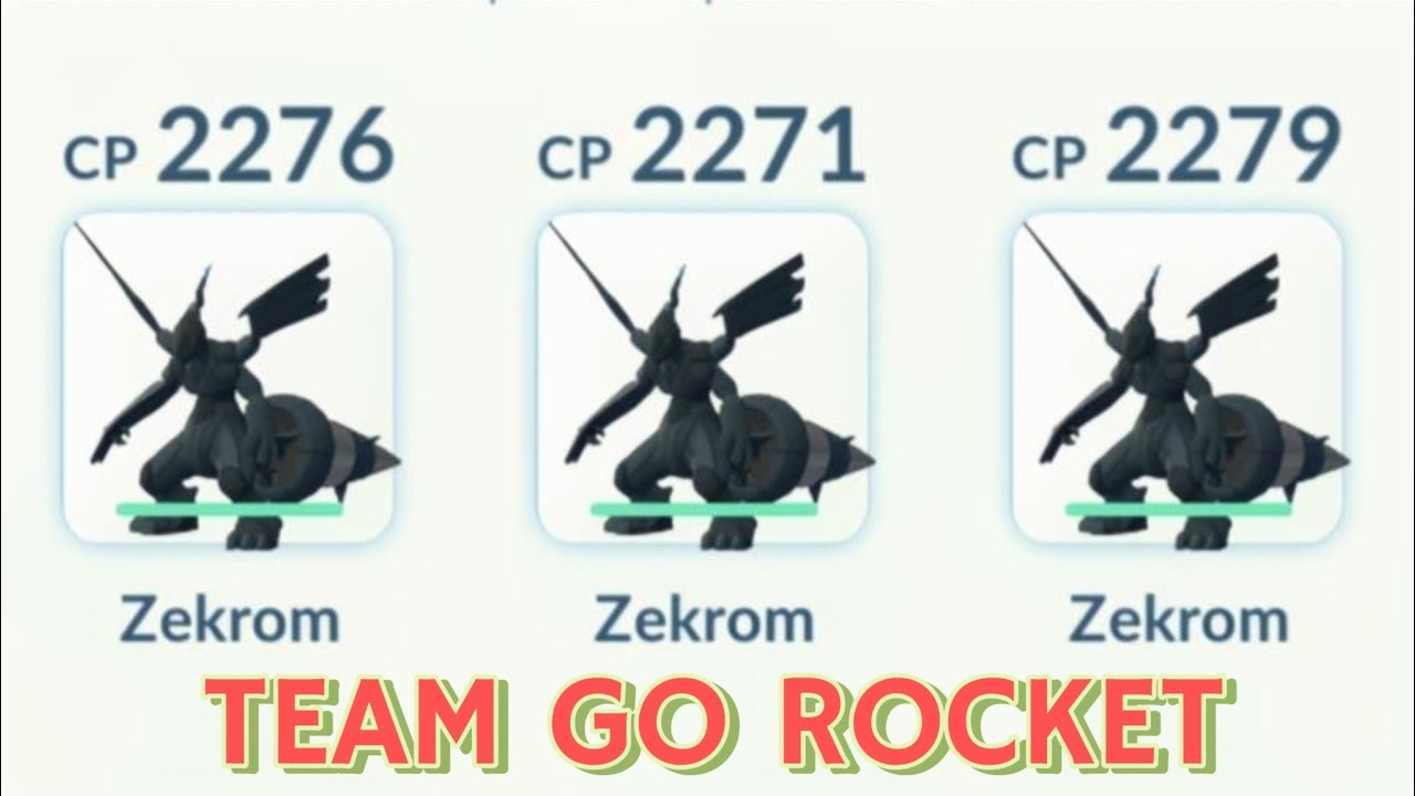 3X ZEKROM battle in Pokemon go | TEAM GO ROCKET DEFEAT in Pokemon go 