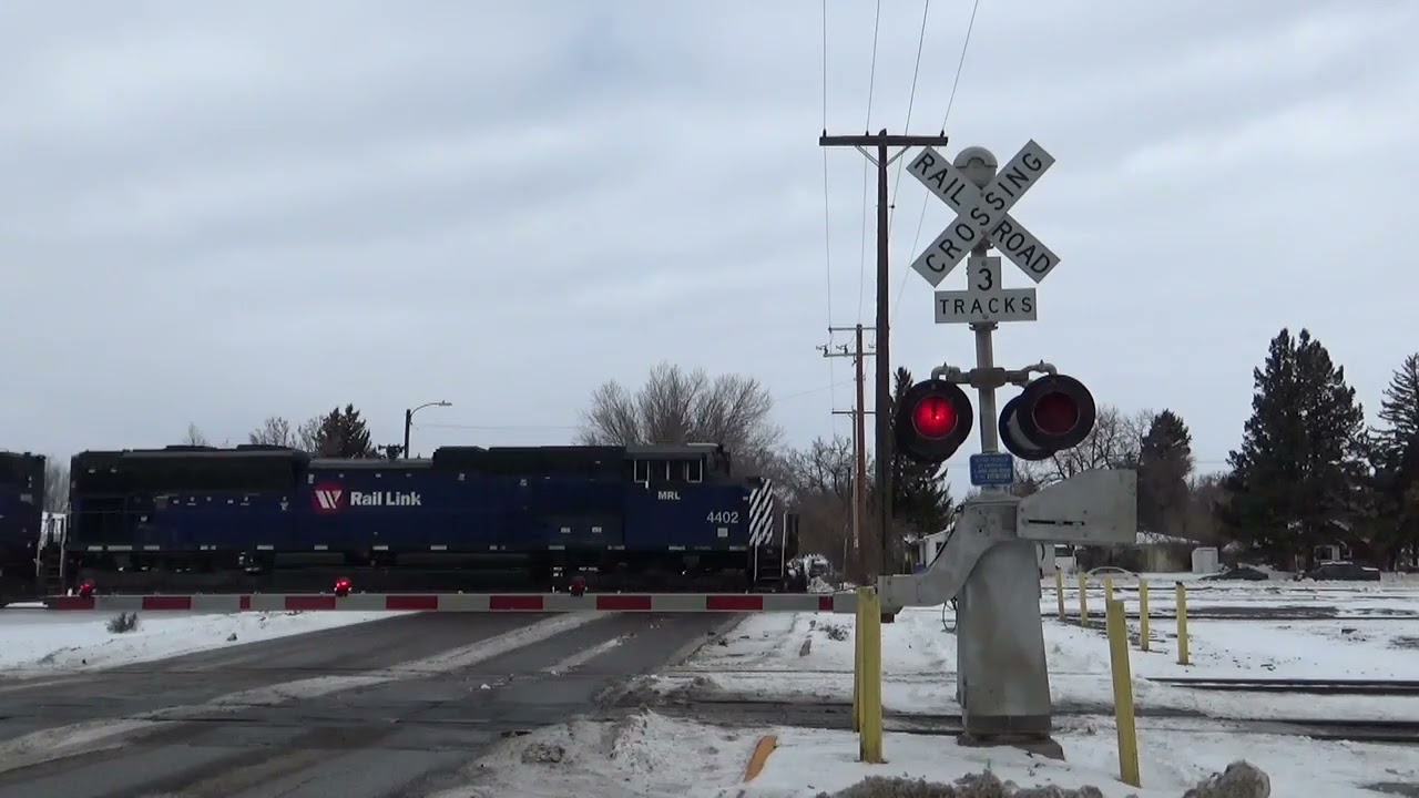 5th Street Railroad Crossing in Livingston, Montana. Video N&deg;3