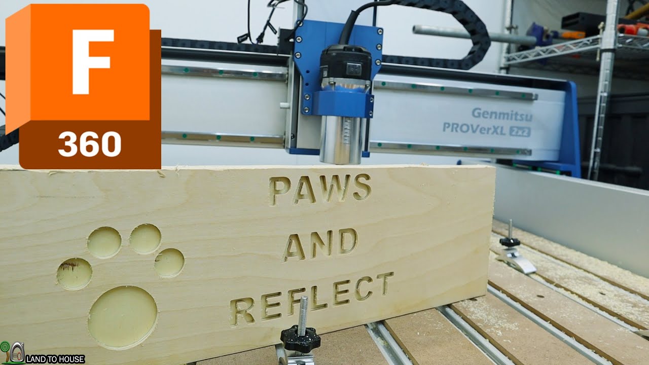 Создайте вывеску с помощью Fusion 360 и станка с ЧПУ Genmitsu ProVar XL 2x2.