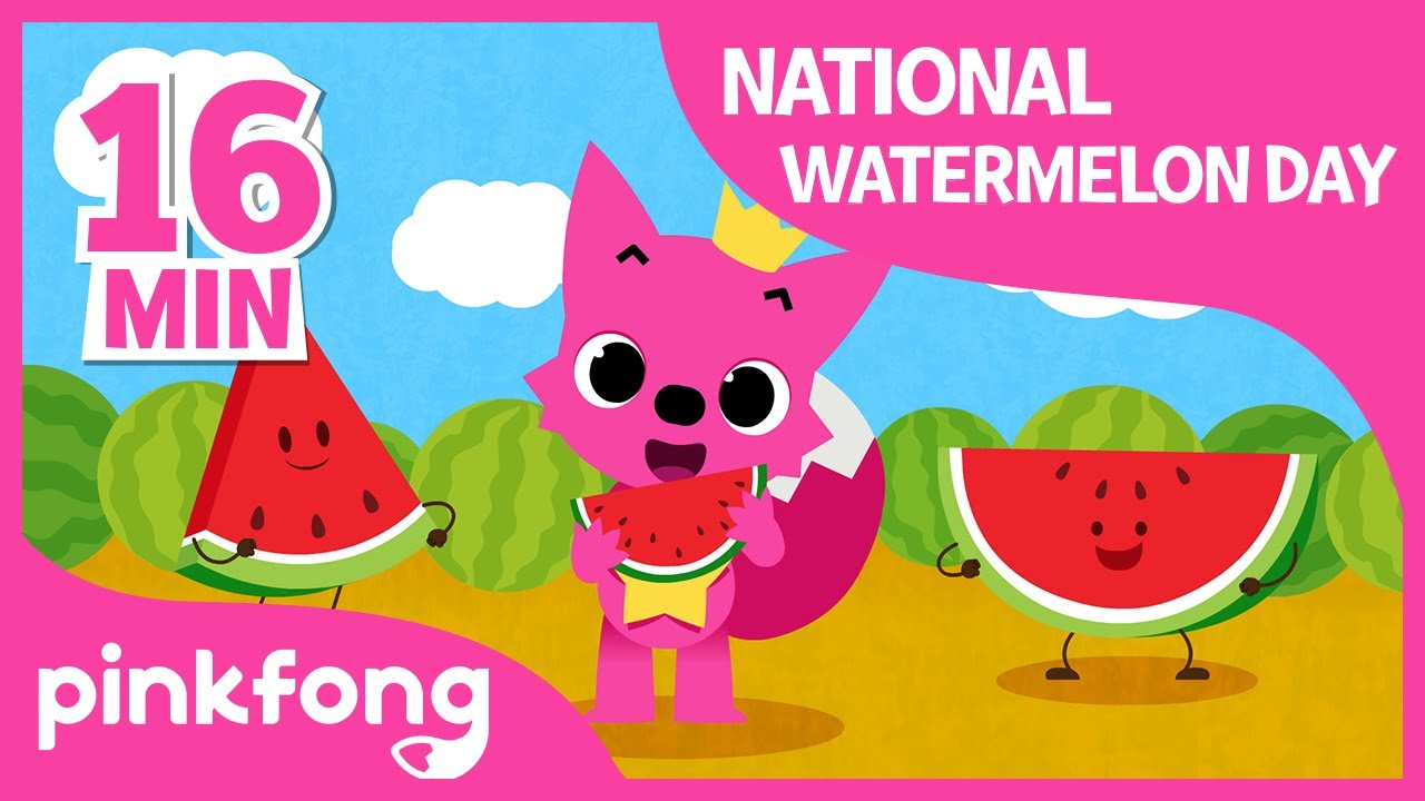 Juicy Watermelon and more | +Compilation | National Watermelon Day | Pinkfong Songs for Children