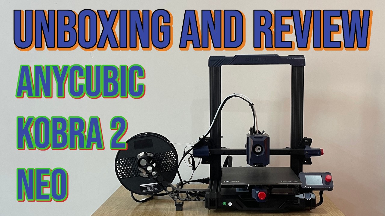 Anycubic Kobra 2 Neo 3d printer (Unboxing and Review)