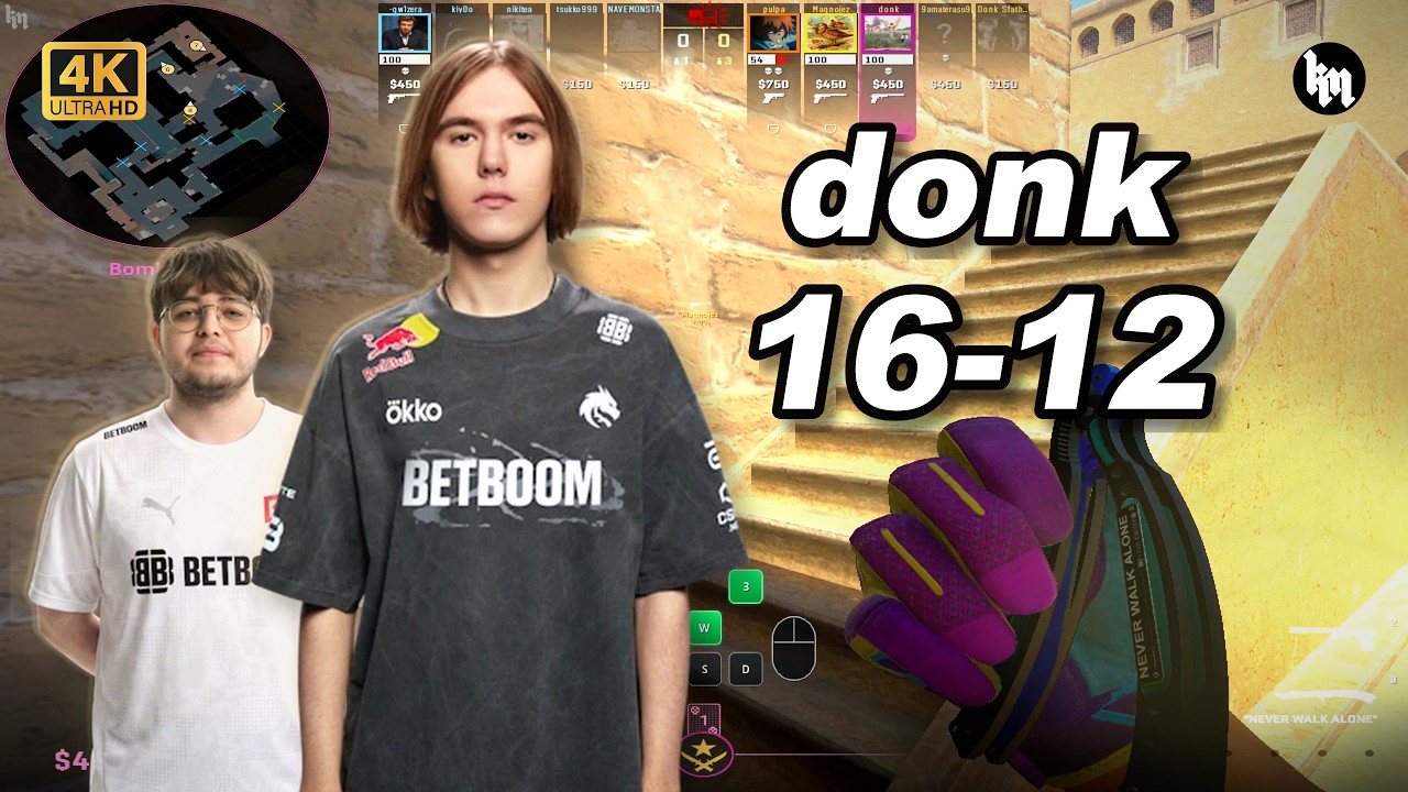 🔥donk (16-12) 1.38 Rating | avg 3.6K ELO | Mirage POV | Sep 22, 2026