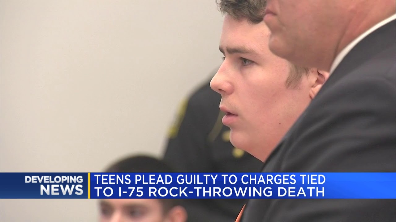 Teens plead guilty to charges tied to I-75 rock-throwing death