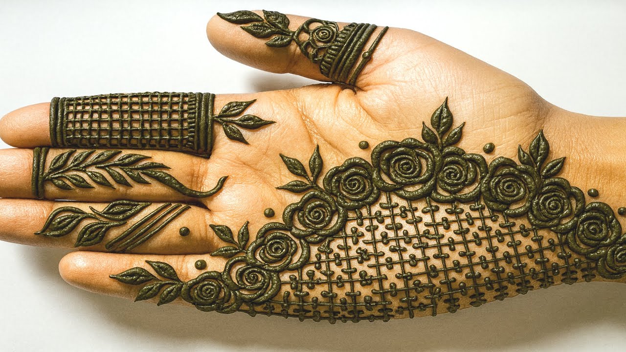 Rose mehndi designs  | How to make rose henna  | anisha mehndi magic