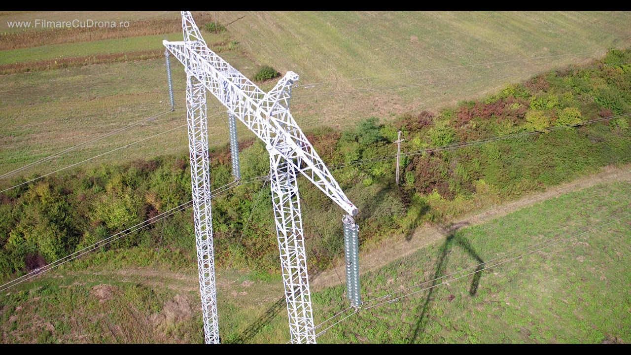 Filmare cu drona - VERIFICARE LINIE INALTA TENSIUNE