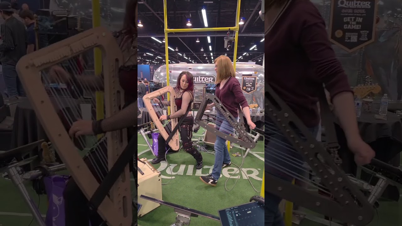 Metal Harp Duets at NAMM!!