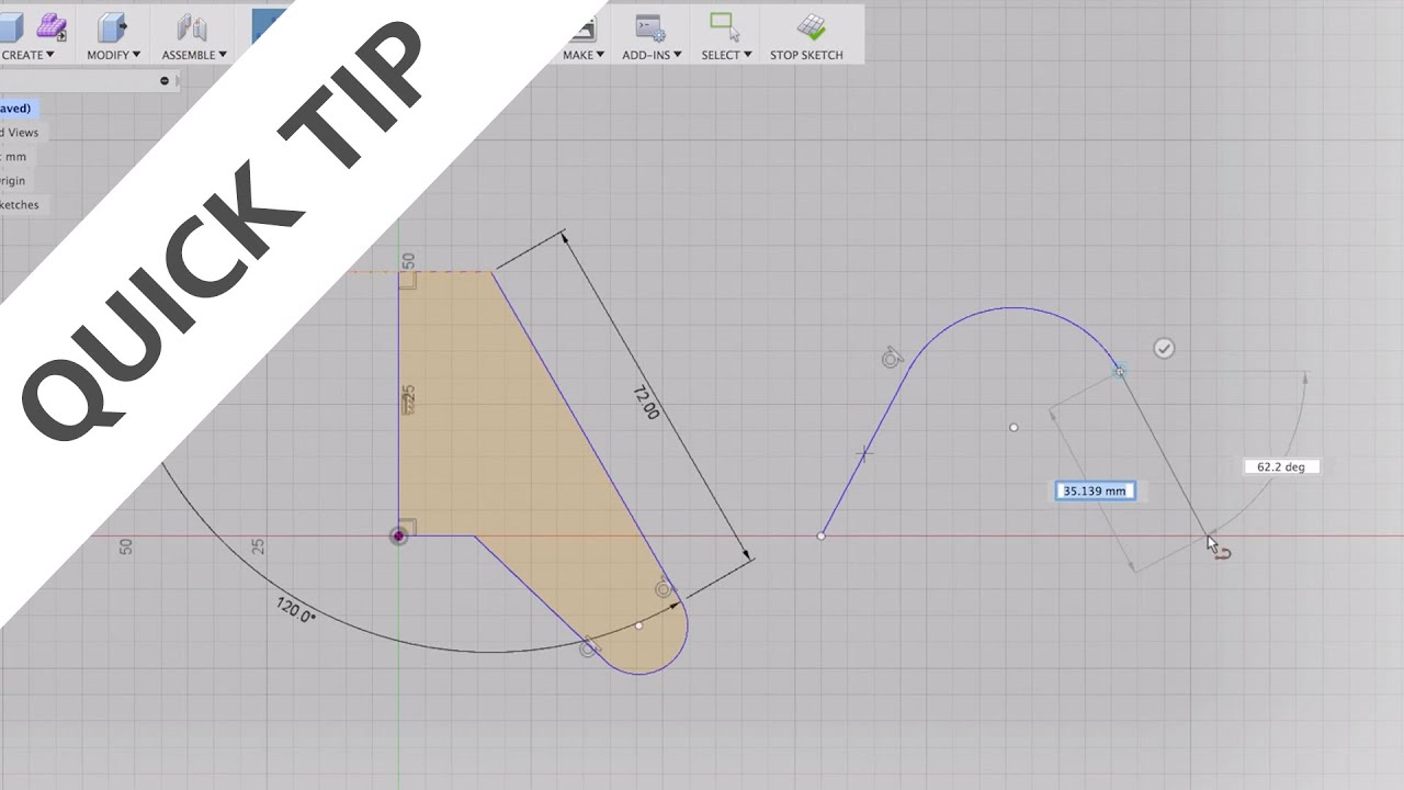 QUICK TIP: How to Sketch Tangent Arcs