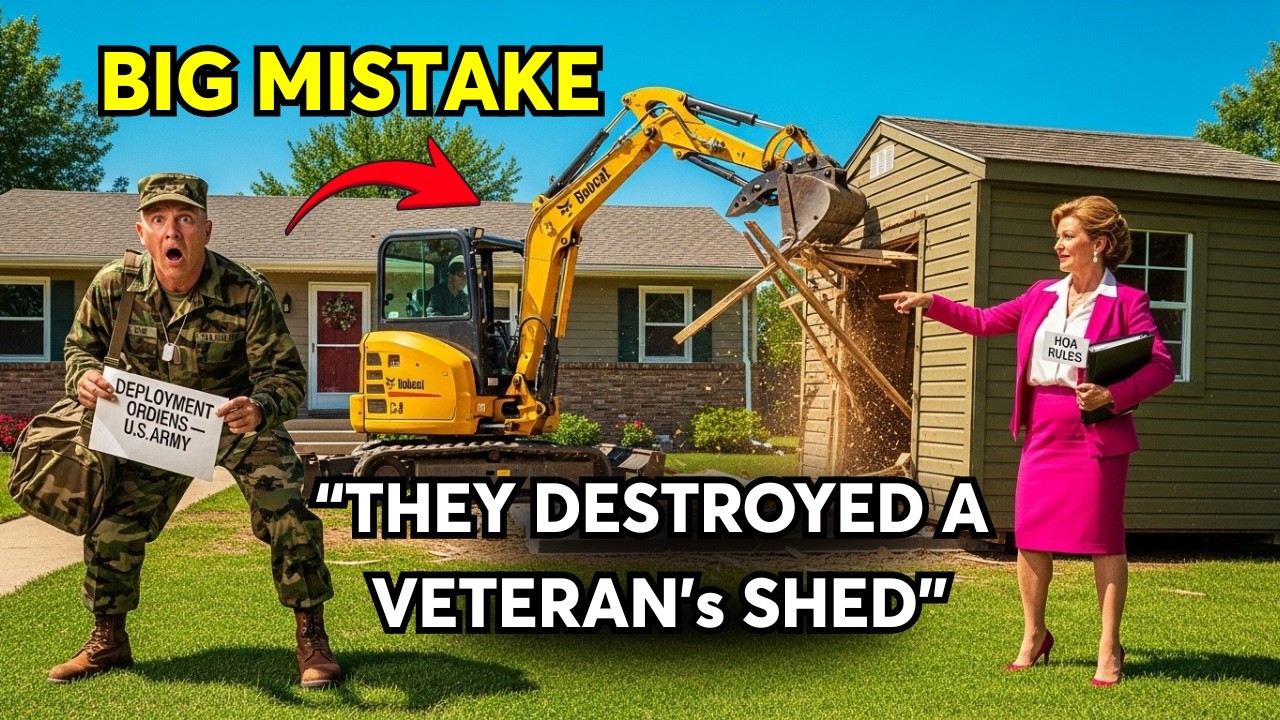 HOA Demolished My Shed While I Was Deployed — They Didn't Know Military Law Protects Me