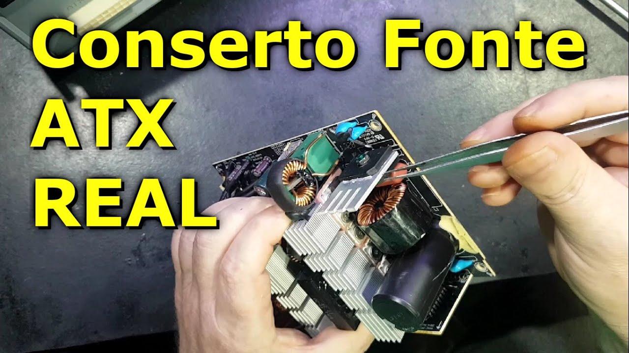 Conserto Fonte Real EVGA 600B Defeito Liga Só Fora do PC #01