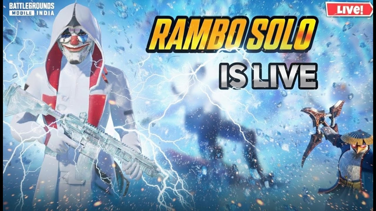 BTS WAR | HIGHEST KILL TROPHY 🔥| RAMBO SOLO LIVE🔥|#bgmilive #rambosolo #livestreaming #madanop
