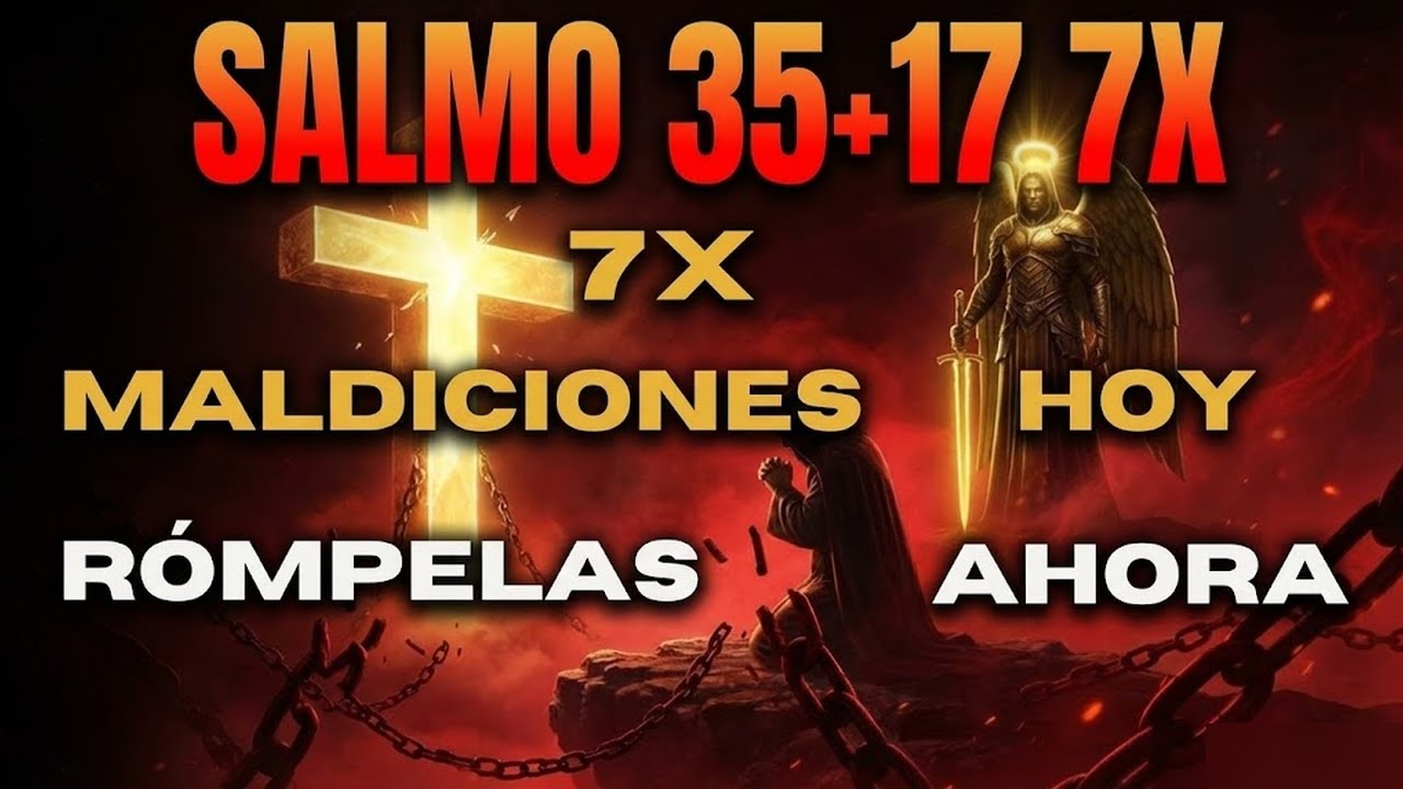 SALMO 91 GUERRA ESPIRITUAL: 7× Salmos 35 + 17 | Destruye Ataques Generacionales que te Sigu