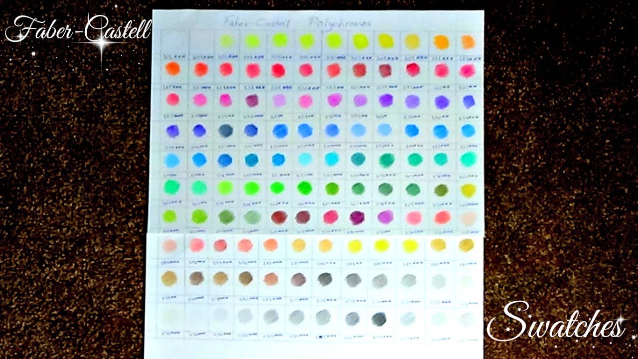Colour Swatches - Faber Castell Polychromos (120)