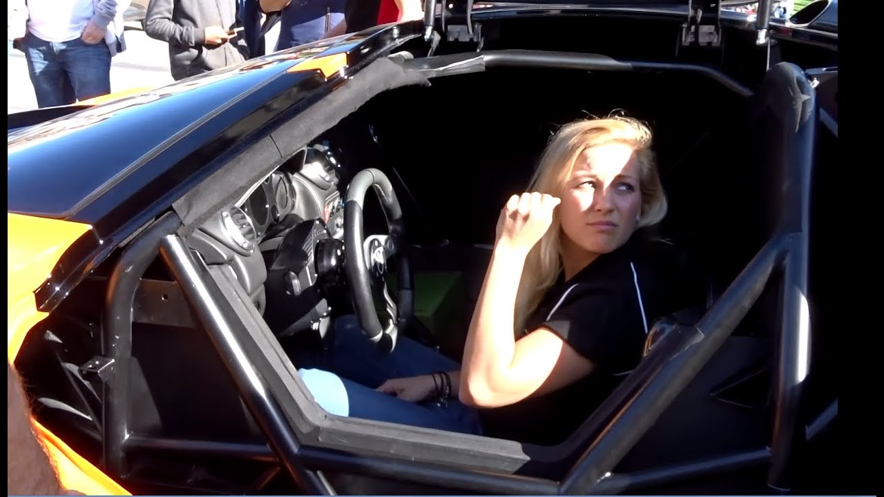 Young Racing Girl Drive the Gumpert Apollo !