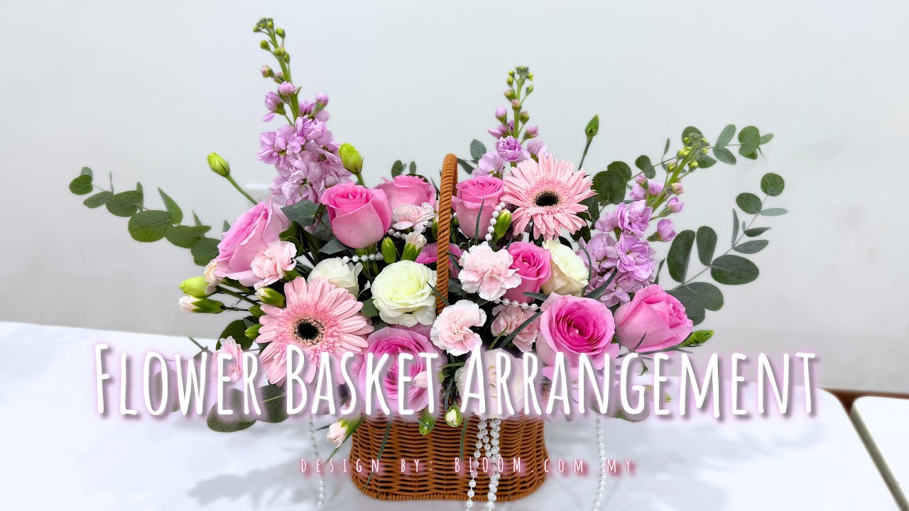 Мастер-класс по составлению цветочных корзин | Пошаговое руководство по флористическому дизайну |...