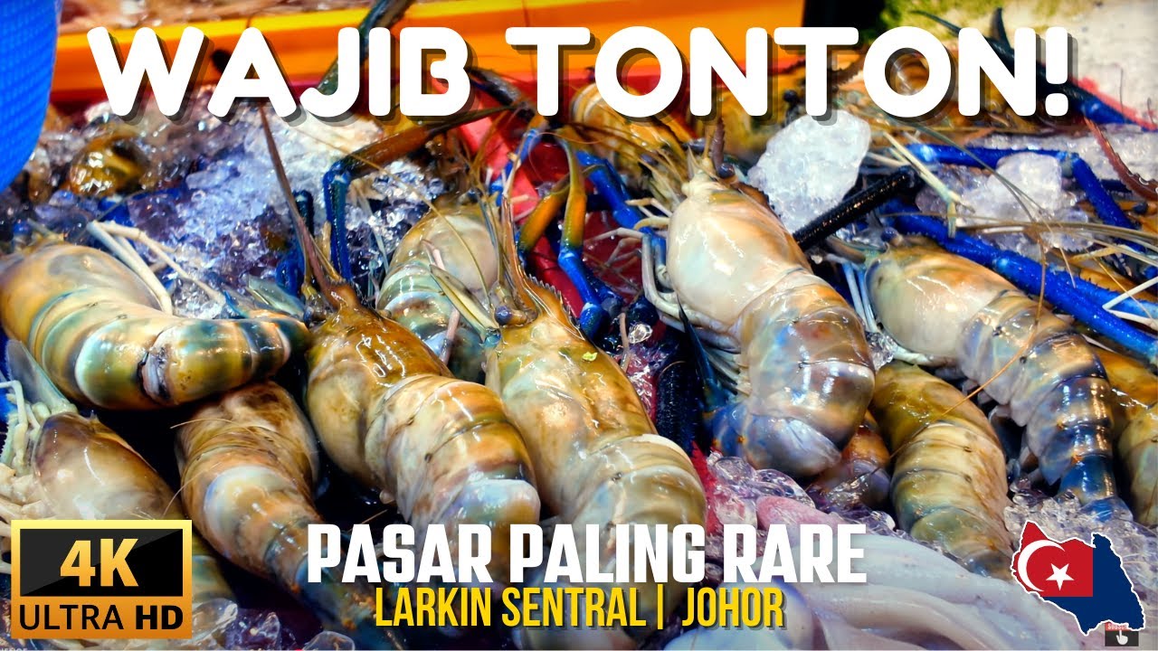 Pasar & Terminal Larkin Sentral❗️Fresh Market, Bazar Muslim & Bas Stand Baru | 4K ASMR Ambience Walk