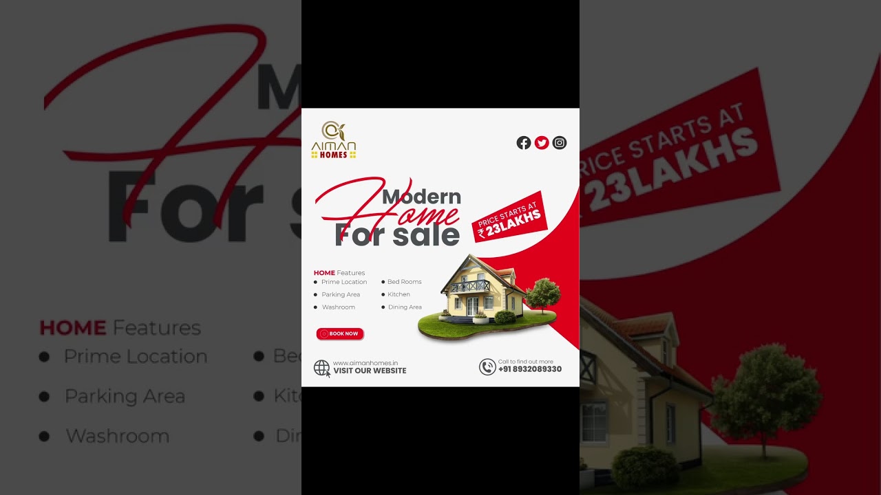 Modern house for saleStarting at just 23 Lakhs✨️✨️