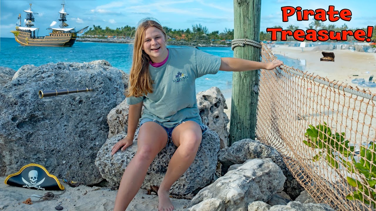 Assistant Hunts for Pirate Treasure on Disney Castaway Cay