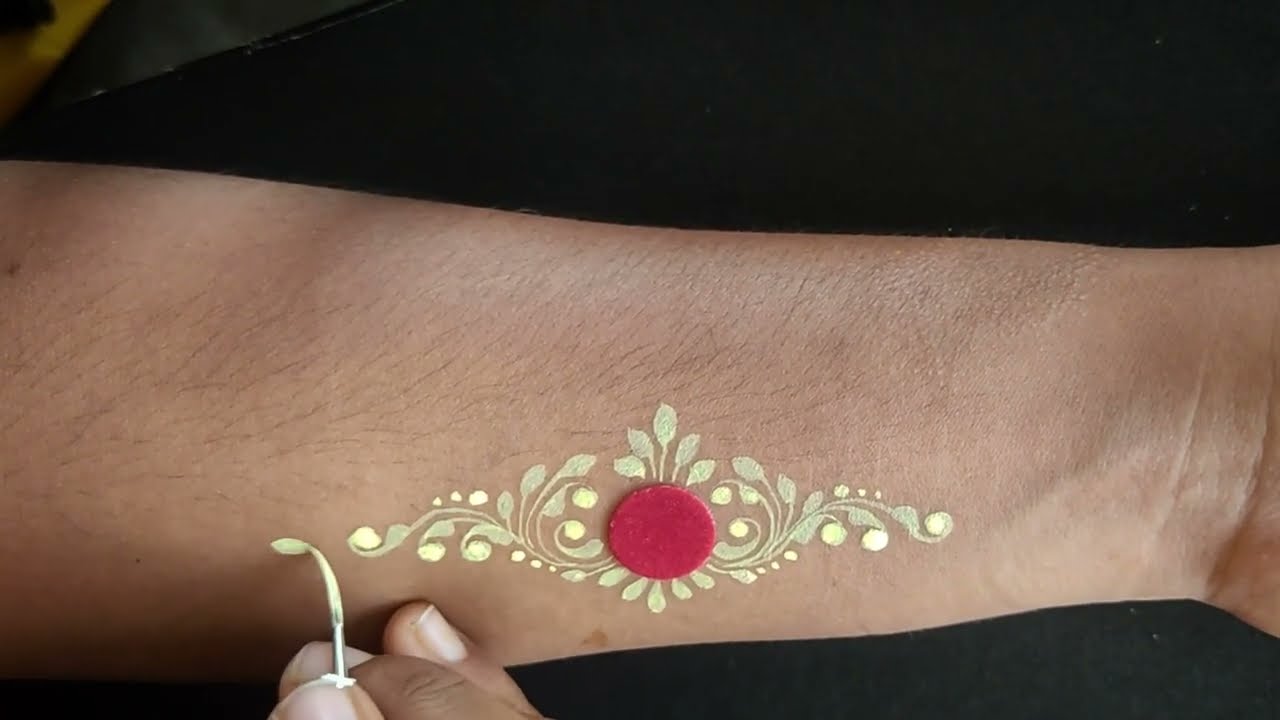 Forehead bridal kolka video// chandon colour kolka❤❤// bengali kolka design ❤