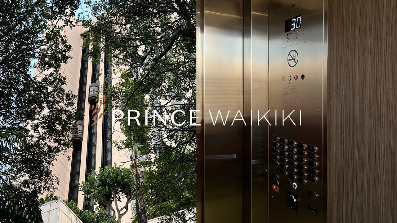 High-Rise OTIS Scenic Traction Elevators - Diamond Head Tower, Prince Waikiki - Honolulu, HI