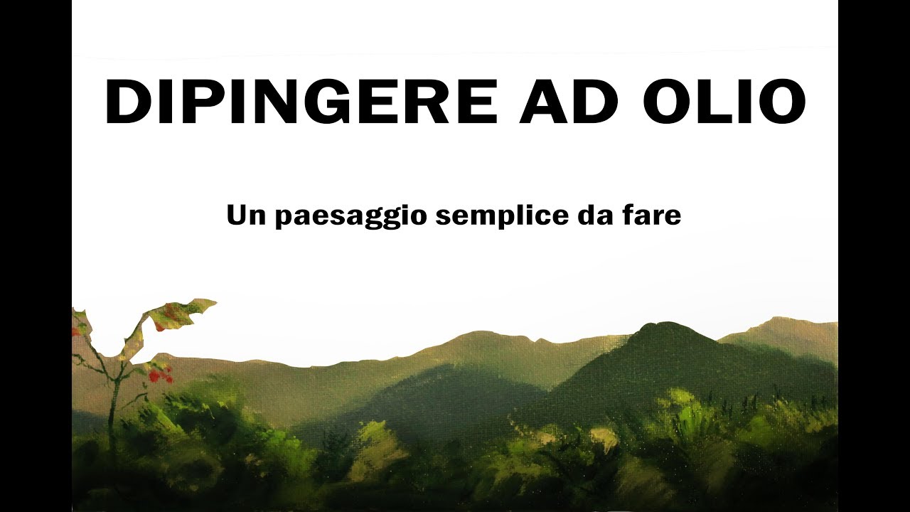 Dipingere le montagne - prospettiva aerea e spatola