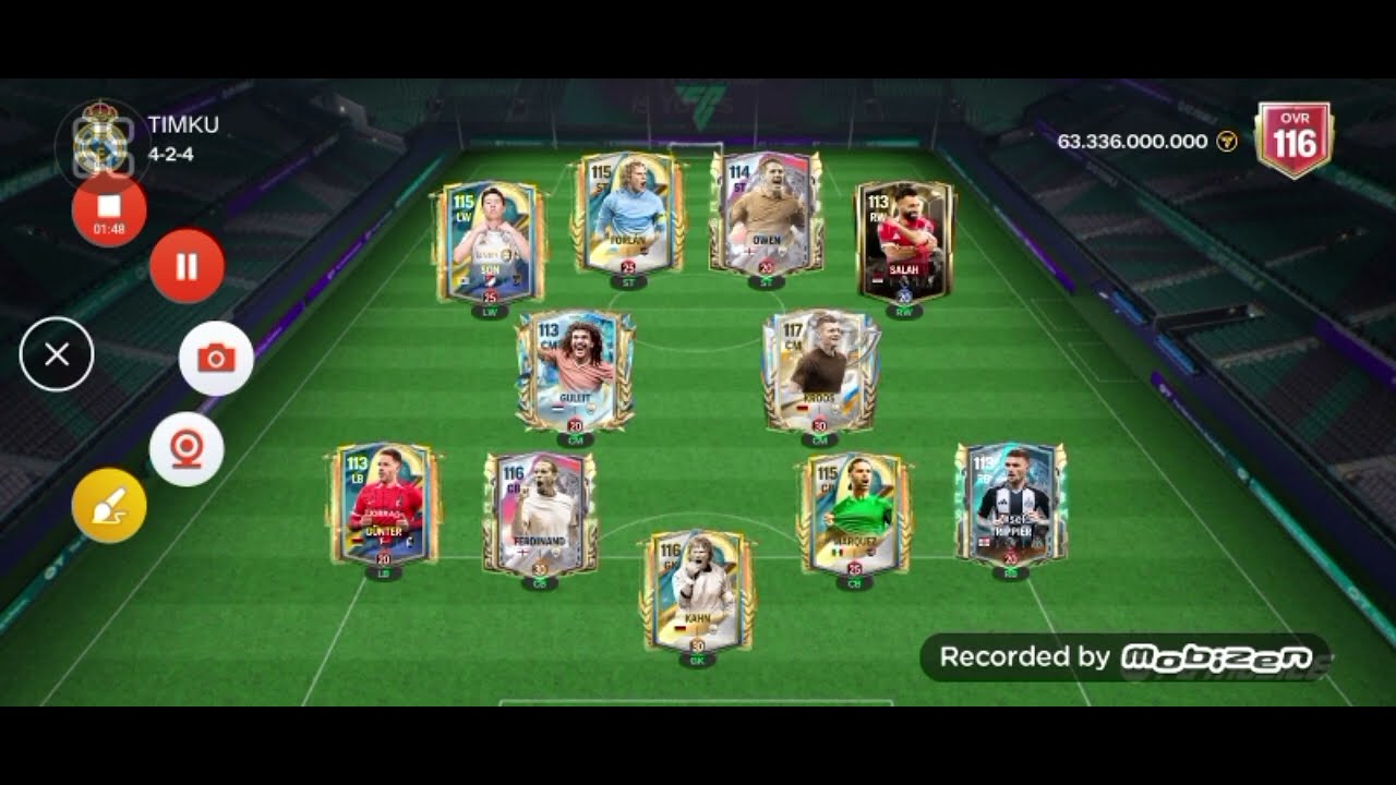 Akhirnya ovr teamku di fc mobile 116!!