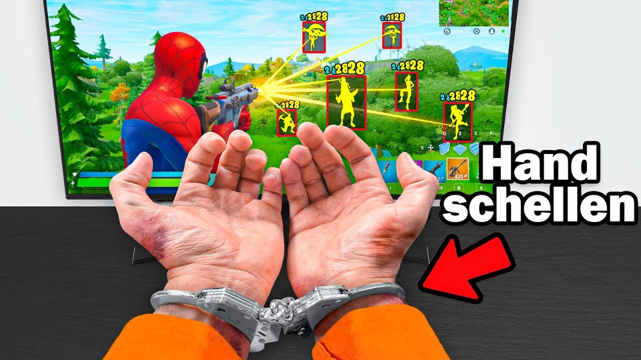 OMG 😱 ich muss FORTNITE mit HANDSCHELLEN spielen und das ist passiert...