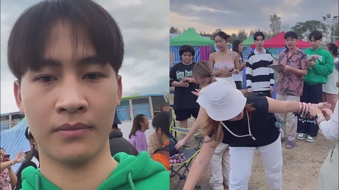 บรรยากาศ!! ต้าวหยองกับพี่ๆทีมงานระเบียบวาทะศิลป์ทุกคน รับริสแบนด์จากผู้จัดงานบิ๊กเม้าท์เท่น