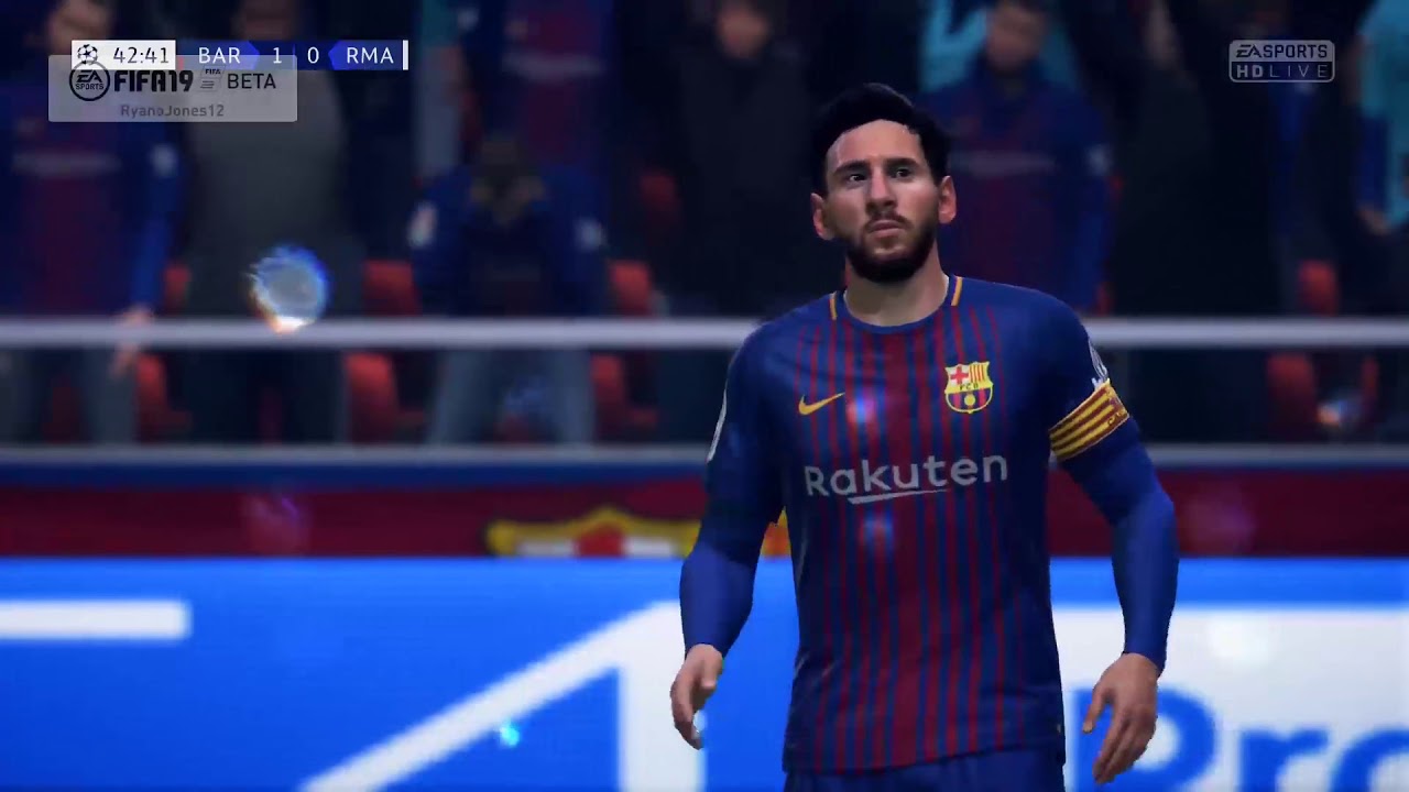 FIFA 19 FC BARCELONA VS REAL MADRID CF UEFA CHAMPIONS LEAGUE FINAL (BETA)😍😍