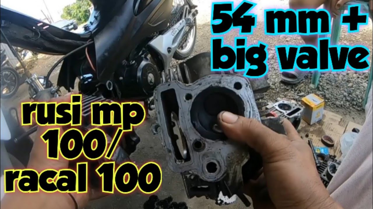 rusi mp 100 / racal 100 paano palakasin? 54 mm + big valve