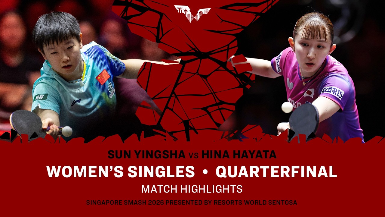 Sun Yingsha vs Hina Hayata | WS QF | #WTTSingapore2026