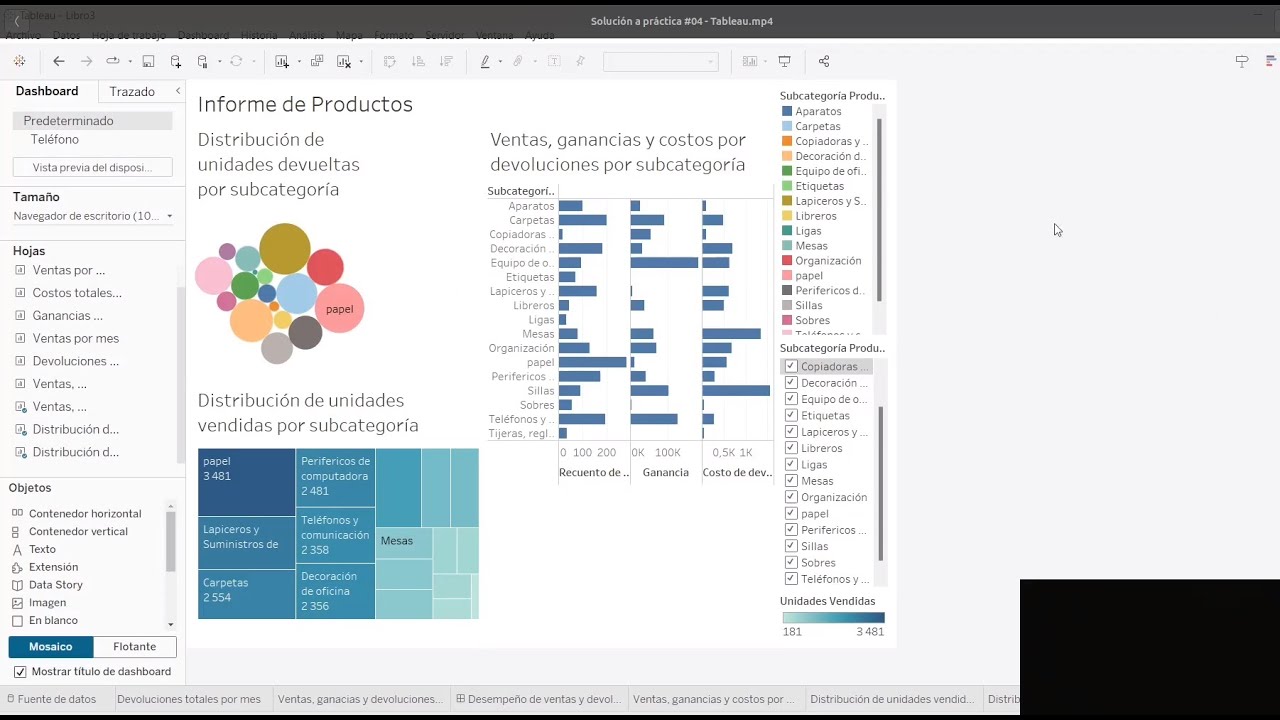 Solución a práctica #04  - Análisis de ventas con Tableau