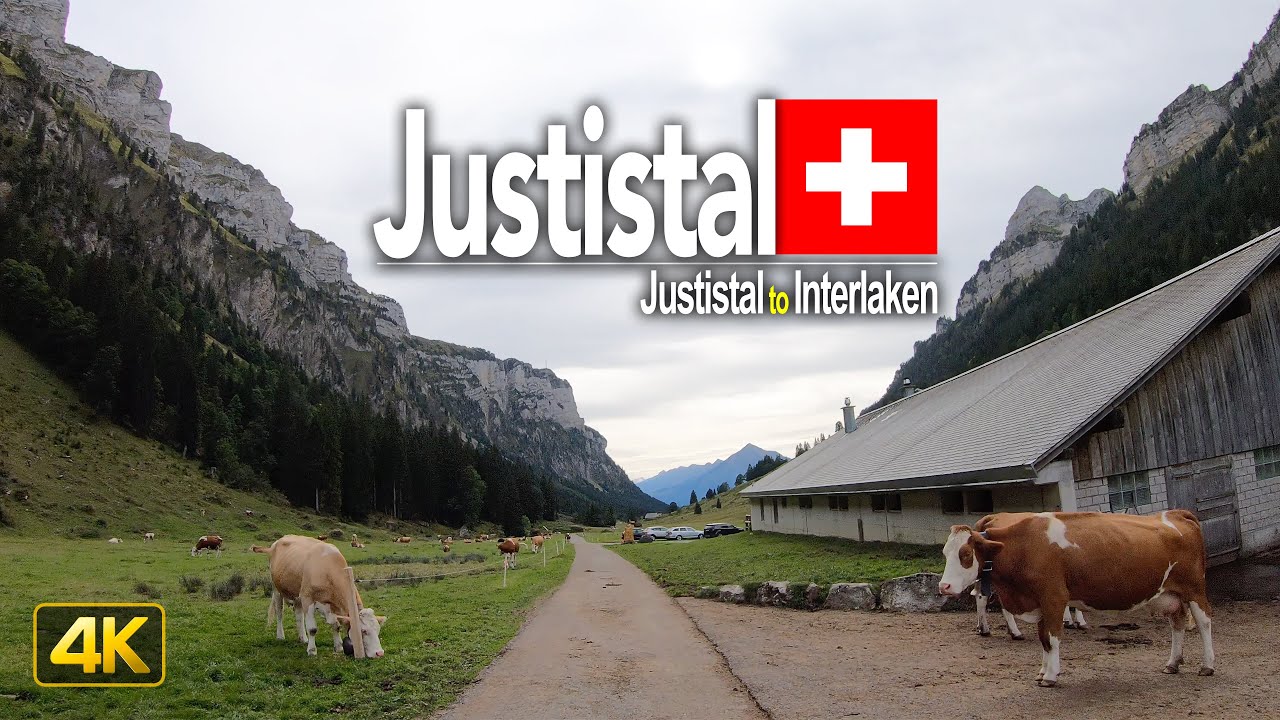 Driving from Justistal to Interlaken in the Bernese Oberland region of Switzerland 🇨🇭