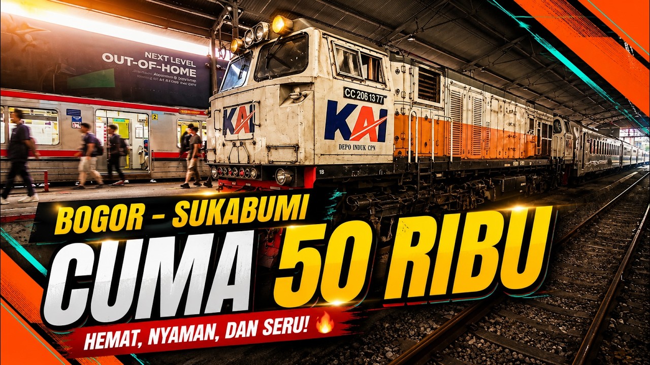 GAK NYANGKA! Cuma 50 Ribu Bisa Healing ke Sukabumi (KA Pangrango)