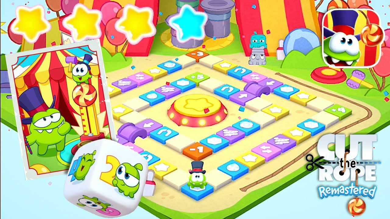 Cut the Rope Remastere‪d - CIRCUS - 4 Stars Walkthrough Gameplay