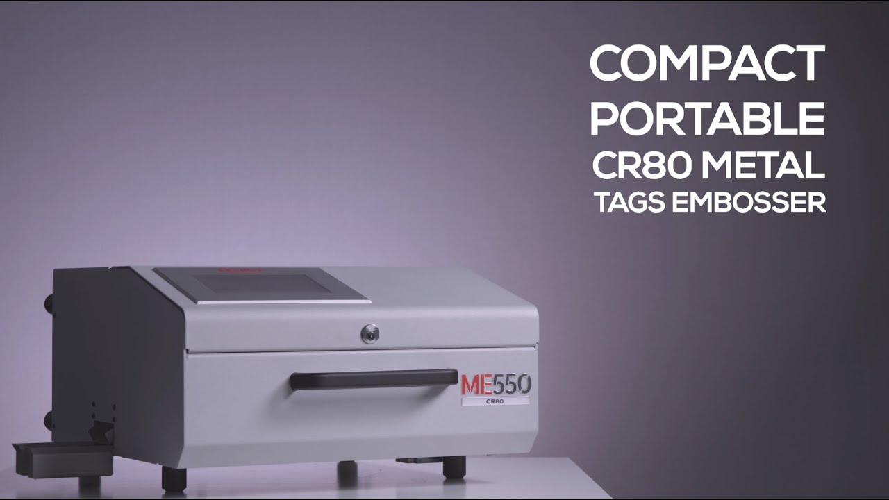 ME550 CR80 compact, portable CR80 metal tag embosser