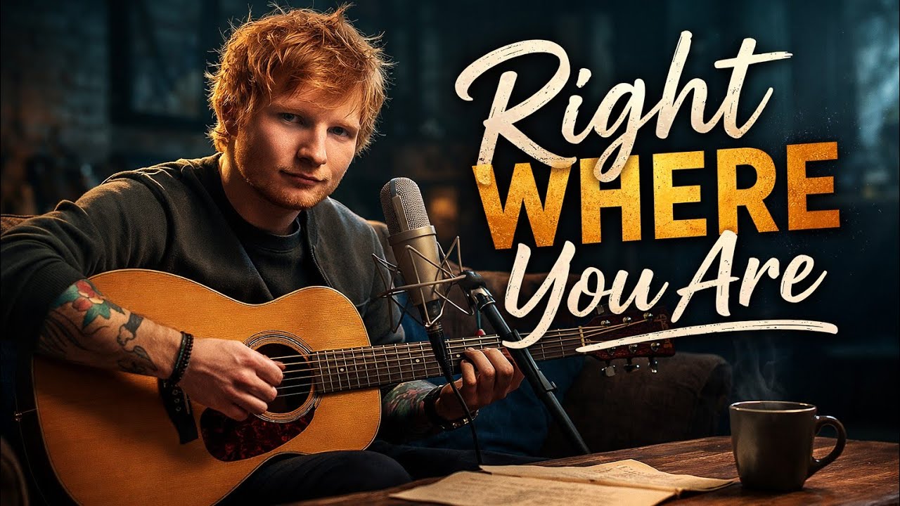 Ed Sheeran _ Right Where You Are ❤️ _ Emotional Love Song Acoustic Pop Ballad 