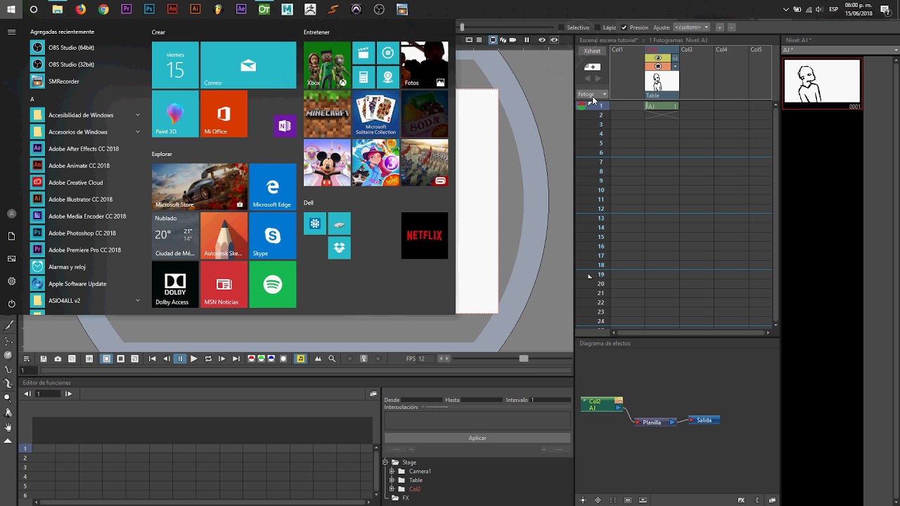 Tutoriales Open Toonz Parte 1 - Bocetaje e Introduccion
