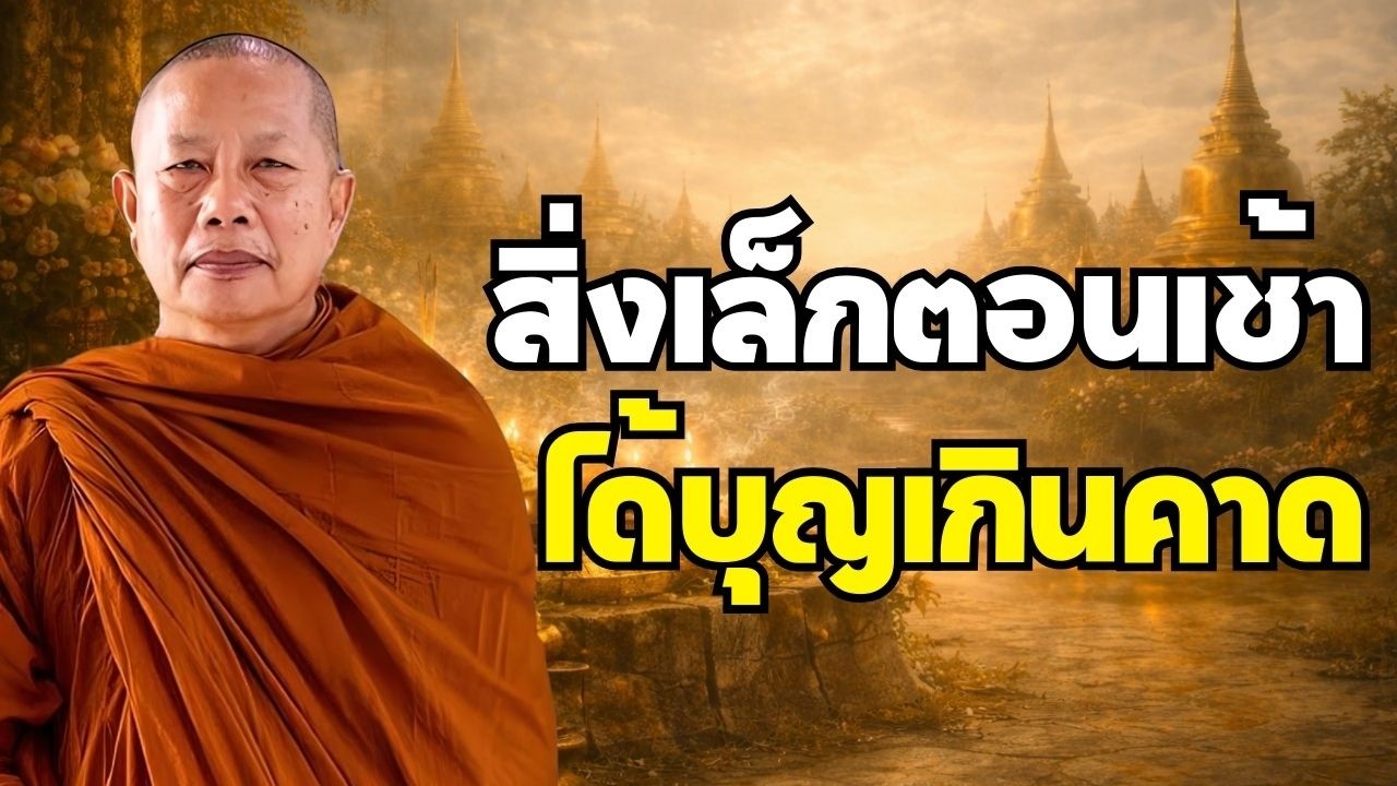 ตื่นเช้ามาทำสิ่งนี้ พระพุทธเจ้าตรัสว่า ได้บุญใหญ่กว่าทำทานร้อยพันครั้ง | พระมหาบุญช่วย ปัญญาวชิโร