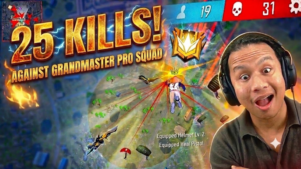 25 Kills against Grandmaster Pro Squad 😱 Tonde Gamer