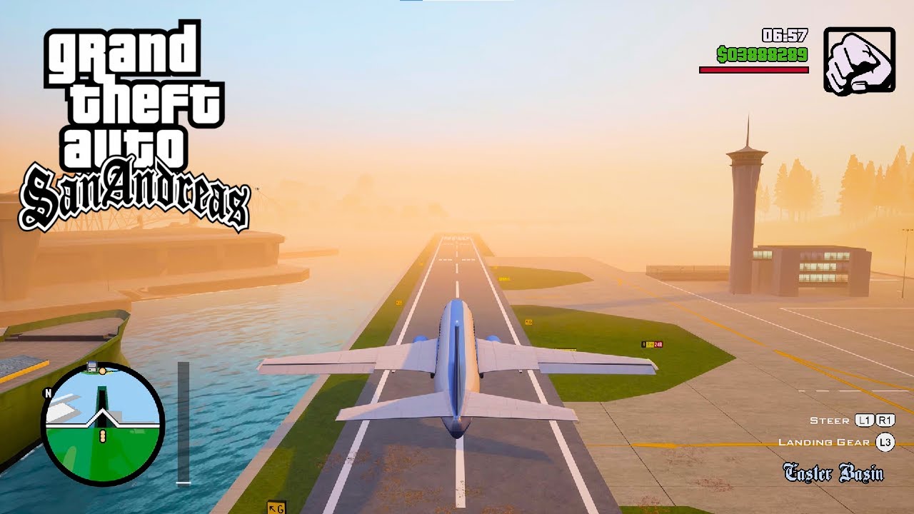 Landing Biggest Plane (AT-400) at Each Airport | GTA San Andreas: Definitive Edition | Nostalgia