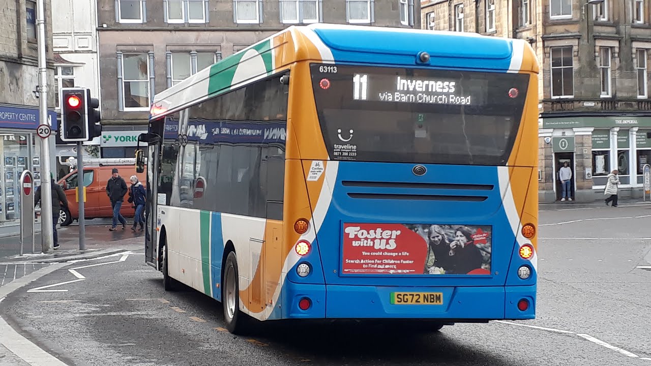11: Stagecoach Highlands Yutong E10 63113 (SG72 NBM)