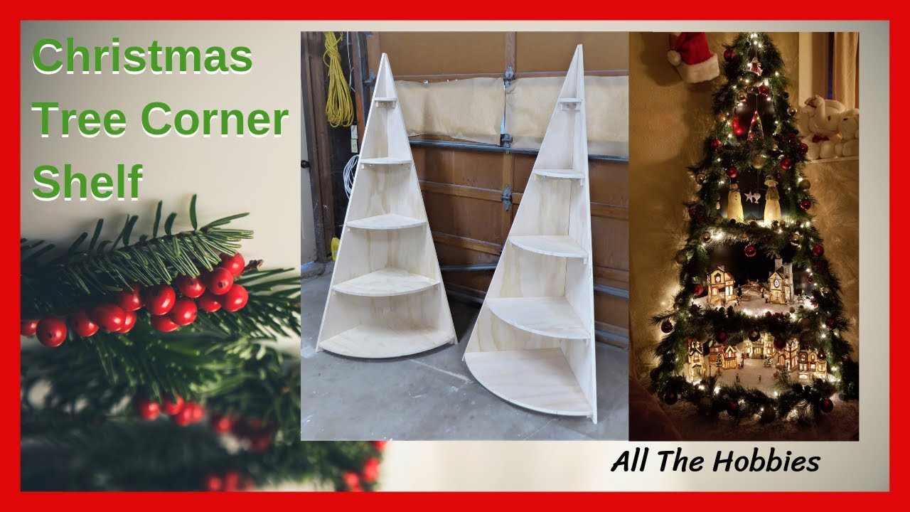 Christmas Tree Corner Shelf FREE PLANS