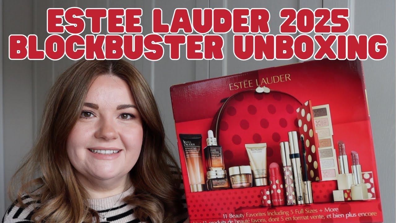 Распаковка рождественского подарочного набора ESTEE LAUDER «Блокбастер» 2025 года 🎁🌲 Эмма Суонн
