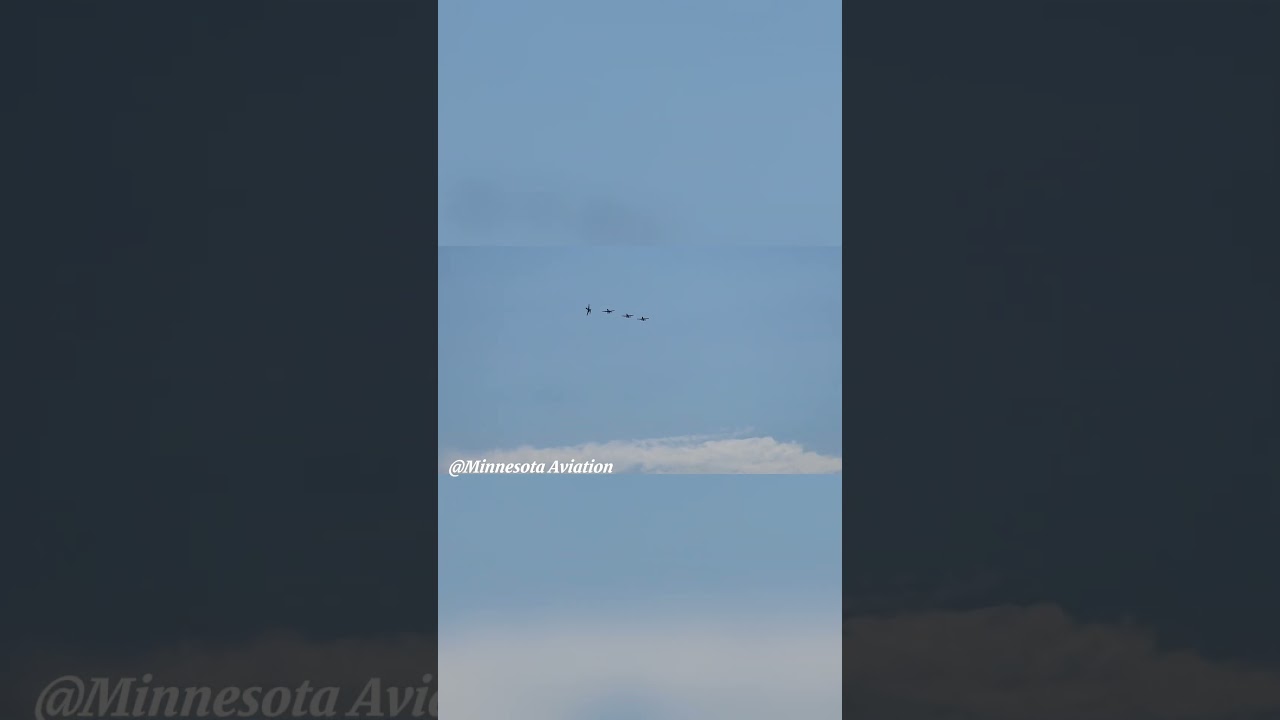 4 A-10s doing an overhead break at EAA Airventure Oshkosh 2025 #aviation #osh25 #a10 #oshkosh