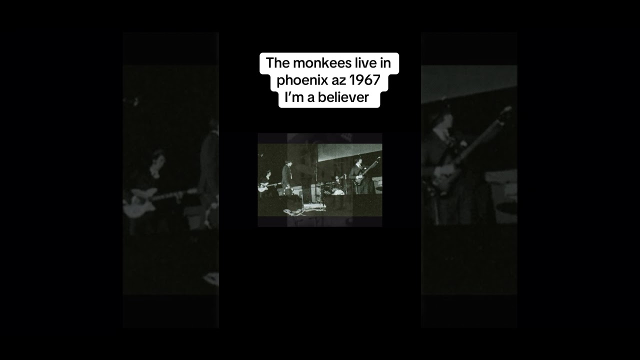 THE MONKEES LIVE IN PHOENIX AZ 1967 I'M A BELIEVER  BUT I REDUCED THE NOISE