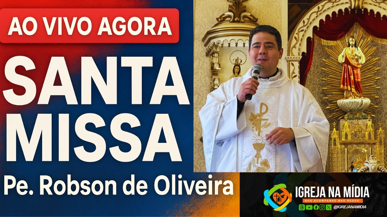 Padre Robson de Oliveira | Santa Missa de hoje AO VIVO direto de Mogi das Cruzes