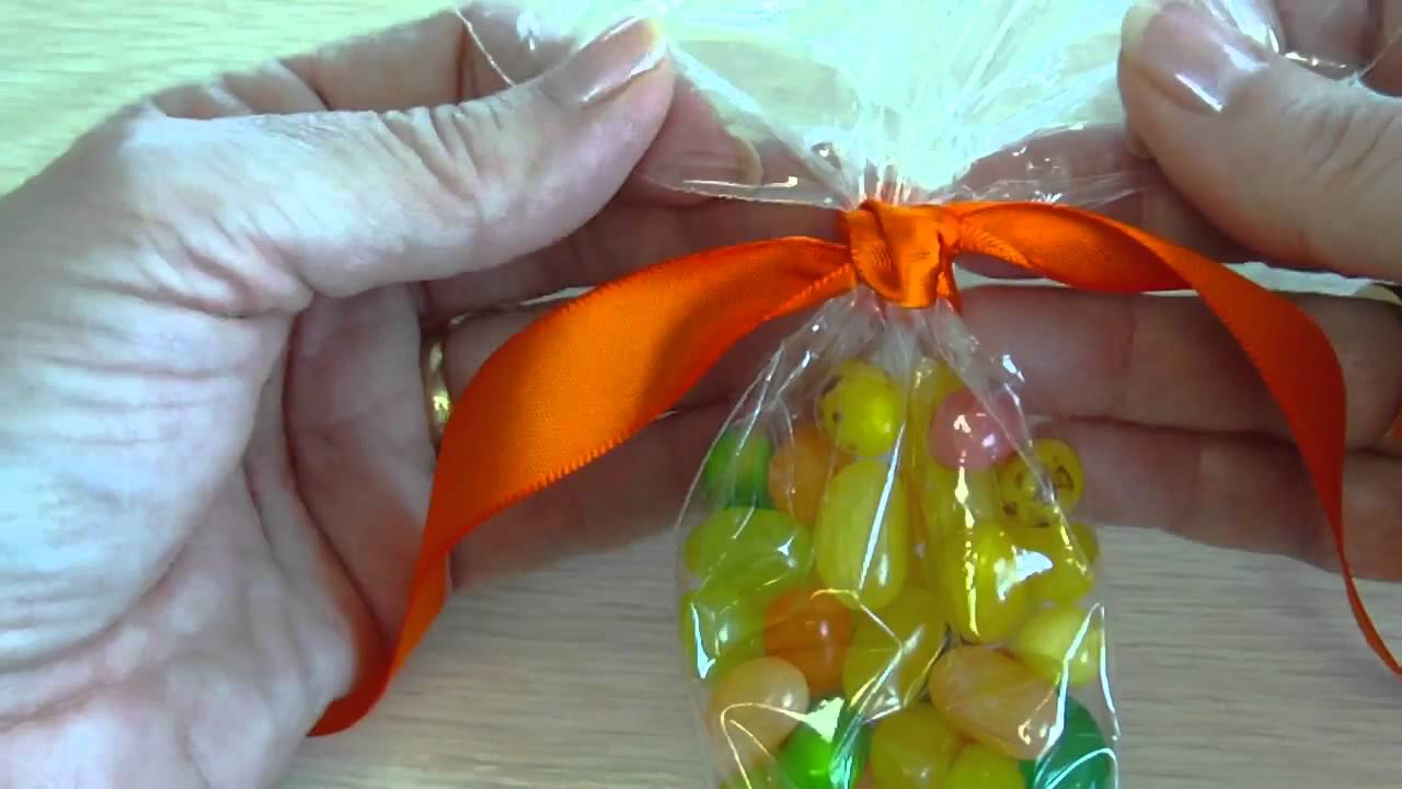 Candy Cone Bags with Knot Closure