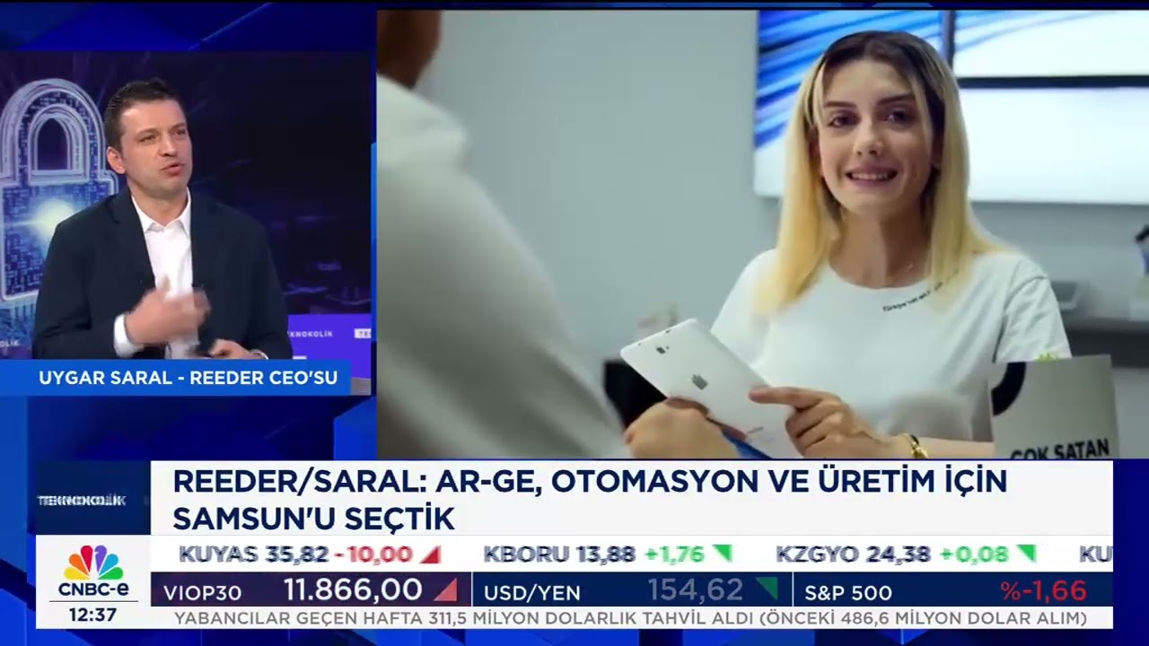 Reeder Teknoloji Kurucu Ortağı Uygar Saral, CNBC-E kanalında Teknokolik programına konuk oldu.